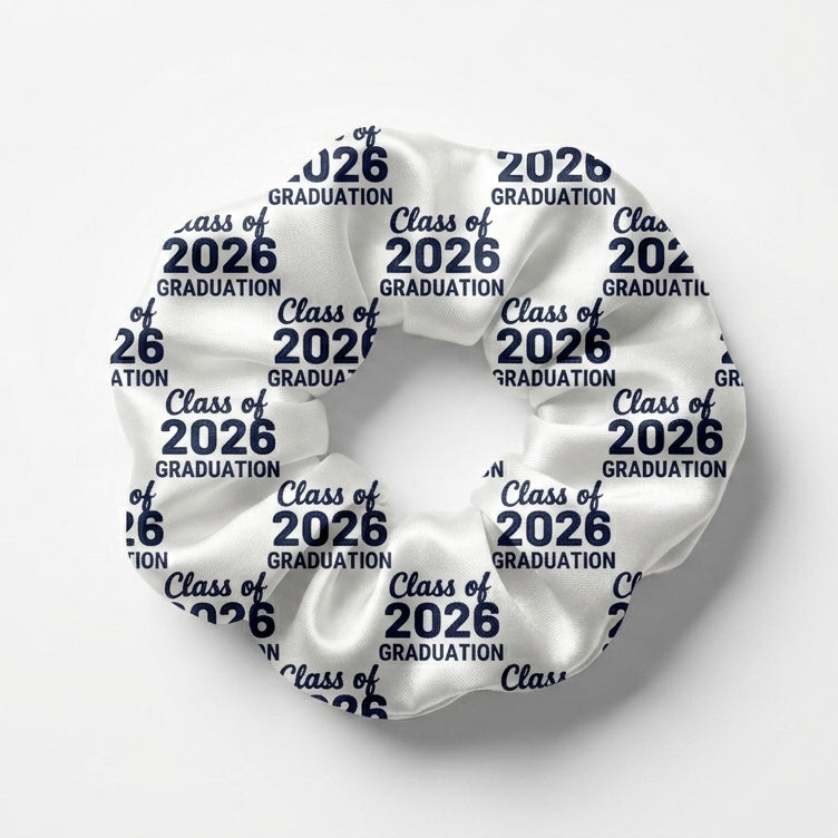 2026 Graduation Satin Scrunchie