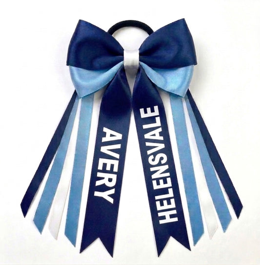 HELENSVALE NETBALL CLUB Satin Hair Bow