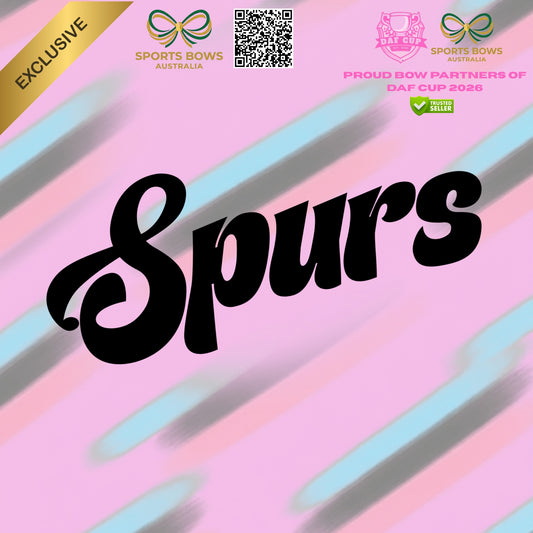 SPURS - OFFICIAL DAF CUP SATIN HAIR BOW & ACCESSORIES