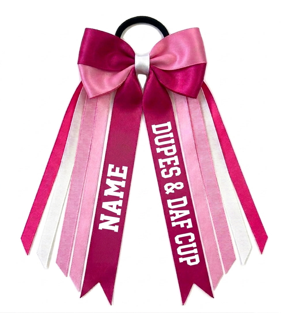 *LIMITED EDITION* Dupes and Co Daf Cup- Satin Hair Bow