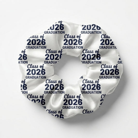 2026 Graduation Satin Scrunchie