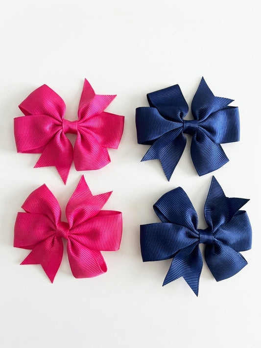 Pinwheel Clip Bows- 2 Pack