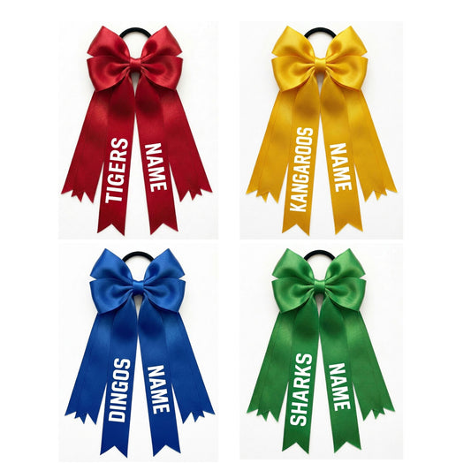 SCHOOL SPORTS TEAM HAIR BOWS