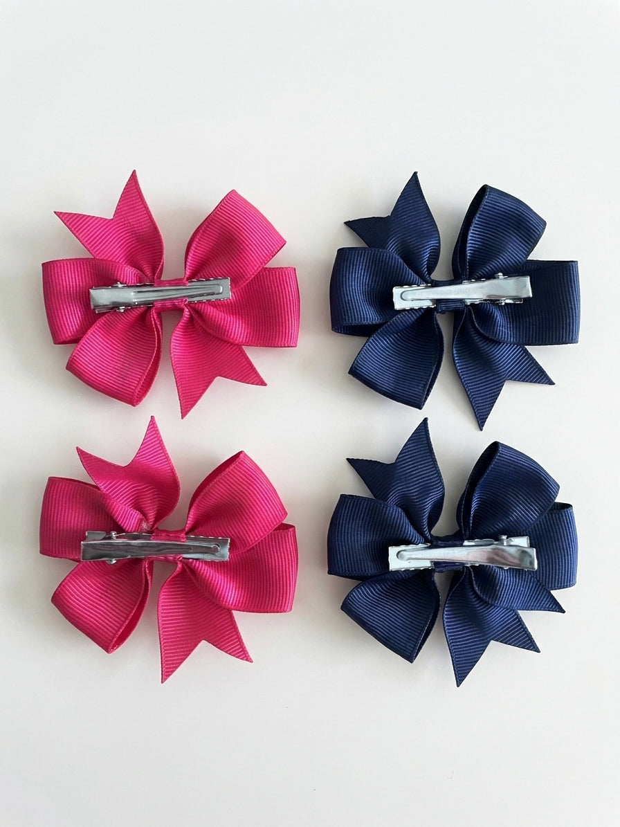 Pinwheel Clip Bows- 2 Pack